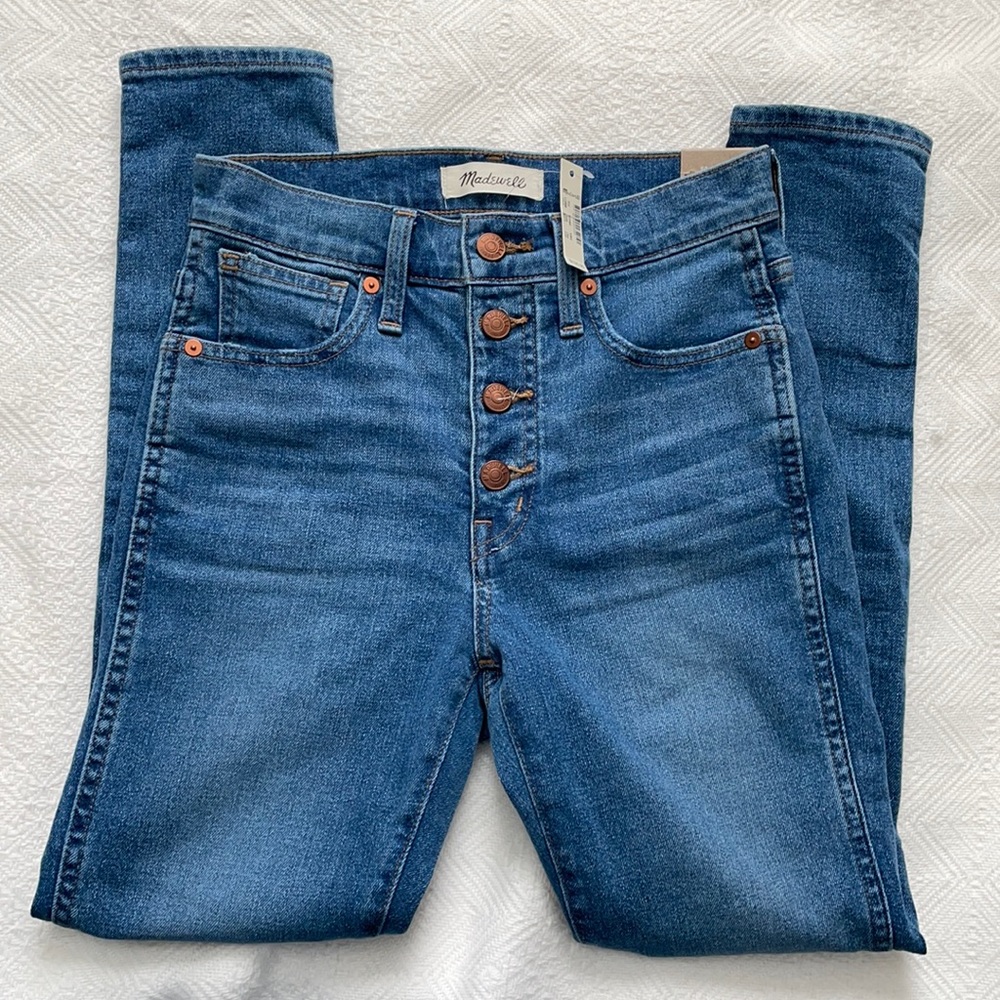 NWT!! Madewell High Rise Skinny 10inch jeans